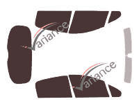 Peugeot tinted film kit 207 5 doors (2006 - 2012) Peugeot tinted film kit 207 5 doors (2006 - 2012)