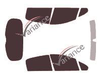 Peugeot 207 PLUS 5-door (2012 - 2015) tinted film kit Peugeot 207 PLUS 5-door (2012 - 2015) tinted film kit