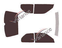 Peugeot tinted film kit 306 (1) 3 doors (1993 - 1998) Peugeot tinted film kit 306 (1) 3 doors (1993 - 1998)