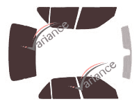 Tinted film kit Peugeot 306 (1) Sedan 4 doors (1993 - 2001) Tinted film kit Peugeot 306 (1) Sedan 4 doors (1993 - 2001)