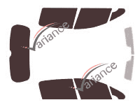 Kit pellicola oscurata Peugeot 307 (1) 5 porte (2001 - 2008) Kit pellicola oscurata Peugeot 307 (1) 5 porte (2001 - 2008)