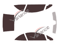 Peugeot 307 (1) CC 2 porte (2001 - 2009) kit pellicola colorata Peugeot 307 (1) CC 2 porte (2001 - 2009) kit pellicola colorata