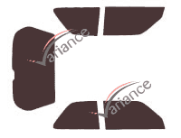 Peugeot tinted film kit 309 (phase 2) 3 doors (1990 - 1994) Peugeot tinted film kit 309 (phase 2) 3 doors (1990 - 1994)
