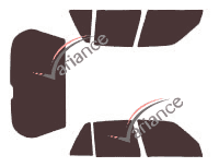 Peugeot tinted film kit 309 (phase 2) 5 doors (1990 - 1994) Peugeot tinted film kit 309 (phase 2) 5 doors (1990 - 1994)