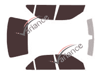 Peugeot 406 (1) Berlina 4 porte (1995 - 2004) kit di pellicole colorate Peugeot 406 (1) Berlina 4 porte (1995 - 2004) kit di pellicole colorate