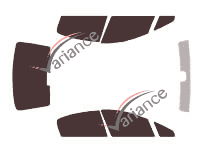 Peugeot 407 (1) 4-door sedan (2004 - 2011) tinted film kit Peugeot 407 (1) 4-door sedan (2004 - 2011) tinted film kit