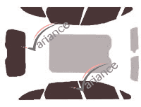 Tinted film kit Peugeot 508 (1) SW Break 5 doors (2011 - 2018) Tinted film kit Peugeot 508 (1) SW Break 5 doors (2011 - 2018)