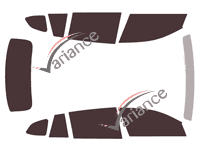 Tinted film kit Peugeot 508 (2) SW Break 5 doors (since 2019) Tinted film kit Peugeot 508 (2) SW Break 5 doors (since 2019)