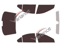 Peugeot 607 Sedan 4-door tinted film kit (2000 - 2011) Peugeot 607 Sedan 4-door tinted film kit (2000 - 2011)