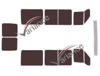 Tinted film kit Peugeot Boxer (1) 5-door high (1994 - 2006) Tinted film kit Peugeot Boxer (1) 5-door high (1994 - 2006)