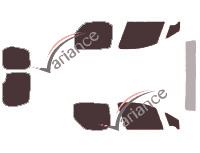 Tinted film kit Peugeot Partner (2) Utility 6 doors (2008 - 2018) Tinted film kit Peugeot Partner (2) Utility 6 doors (2008 - 2018)