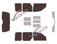 Tinted film kit Peugeot Partner (1) 5 doors (1996 - 2008) Tinted film kit Peugeot Partner (1) 5 doors (1996 - 2008)