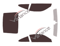 Tinted film kit Porsche 911 (7) Coupe 2 doors (2012 - 2019) Tinted film kit Porsche 911 (7) Coupe 2 doors (2012 - 2019)