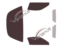 Tinted film kit Porsche 911 (7) Targa Coupe 2 doors (2012 - 2019) Tinted film kit Porsche 911 (7) Targa Coupe 2 doors (2012 - 2019)