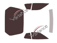 Tinted film kit Porsche 924 Coupe 3-door (1976 - 1988) Tinted film kit Porsche 924 Coupe 3-door (1976 - 1988)