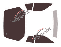 Kit pellicola oscurata Porsche 968 Coupé 3 porte (1991 - 1995) Kit pellicola oscurata Porsche 968 Coupé 3 porte (1991 - 1995)