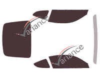 Tinted film kit Porsche Cayman (2) Coupe 3-door (2013 - 2017) Tinted film kit Porsche Cayman (2) Coupe 3-door (2013 - 2017)