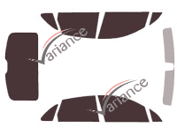 Tinted film kit Porsche Macan (1) 5 doors (2014 - 2023) Tinted film kit Porsche Macan (1) 5 doors (2014 - 2023)