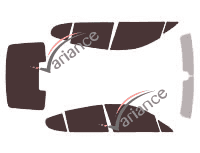 Tinted film kit Porsche Panamera (1) 4 doors (2010 - 2014) Tinted film kit Porsche Panamera (1) 4 doors (2010 - 2014)