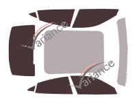 Tinted film kit Porsche Taycan (1) 4-door sedan (since 2020) Tinted film kit Porsche Taycan (1) 4-door sedan (since 2020)