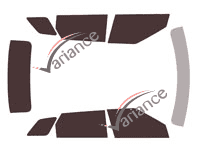 Land Rover Evoque (2) 5 porte kit pellicola colorata (dal 2019) Land Rover Evoque (2) 5 porte kit pellicola colorata (dal 2019)