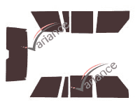 Tönungsfolienkit Land Rover Range Rover (1) 5-türig (1986 - 1996) Tönungsfolienkit Land Rover Range Rover (1) 5-türig (1986 - 1996)