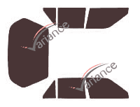 Kit pellicola colorata Renault R 25 (1) berlina 5 porte (1983 - 1992) Kit pellicola colorata Renault R 25 (1) berlina 5 porte (1983 - 1992)