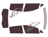 Renault Zoe (1) 5 porte kit pellicola colorata (dal 2013) Renault Zoe (1) 5 porte kit pellicola colorata (dal 2013)