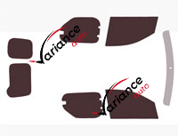 Tinted film kit Renault Express (2) 6-door van (since 2021) Tinted film kit Renault Express (2) 6-door van (since 2021)