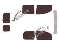 Kit de láminas tintadas para Mercedes-Benz Citan (1) furgoneta de 5 puertas (2012 - 2022) Kit de láminas tintadas para Mercedes-Benz Citan (1) furgoneta de 5 puertas (2012 - 2022)
