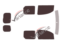 Nissan Kubistar Tinted Film Kit (2) 6 door van (2008 - 2022) Nissan Kubistar Tinted Film Kit (2) 6 door van (2008 - 2022)