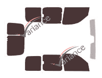 Nissan Kubistar (1) 6 doors (1997 - 2008) tinted film kit Nissan Kubistar (1) 6 doors (1997 - 2008) tinted film kit