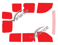 Nissan Kubistar (1) 5 doors (1997 - 2008) tinted film kit Nissan Kubistar (1) 5 doors (1997 - 2008) tinted film kit