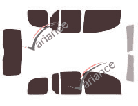 Nissan Kubistar (2) 5-door tinted film kit (2008 - 2022) Nissan Kubistar (2) 5-door tinted film kit (2008 - 2022)