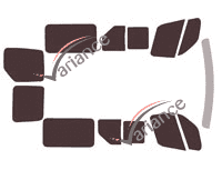 Opel Movano (2) L1 6-door tinted film kit (2010 - 2021) Opel Movano (2) L1 6-door tinted film kit (2010 - 2021)