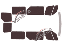 Opel Movano (2) L1 6-door tinted film kit (2010 - 2021) Opel Movano (2) L1 6-door tinted film kit (2010 - 2021)