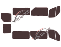 Tinted film kit Opel Movano (2) L2 6-door (2010 - 2021) Tinted film kit Opel Movano (2) L2 6-door (2010 - 2021)