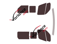 Tinted film kit Renault Master (3) L2/L3/L4 5-door van (2019 - 2024) Tinted film kit Renault Master (3) L2/L3/L4 5-door van (2019 - 2024)