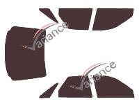 Kit getönte Folie Renault Safrane 5 Türen (1992 - 2001) Kit getönte Folie Renault Safrane 5 Türen (1992 - 2001)