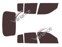 Tinted film kit Renault Symbol Sedan 4 doors (1999 - 2008)