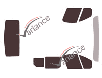 Tinted film kit Opel Vivaro (B) Utility 4-door (2014 - 2019) Tinted film kit Opel Vivaro (B) Utility 4-door (2014 - 2019)