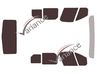 Tinted film kit Opel Vivaro (B) Cargo van 4/5 doors (2014 - 2019) Tinted film kit Opel Vivaro (B) Cargo van 4/5 doors (2014 - 2019)