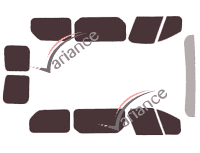 Tinted film kit Opel Vivaro (B) Short 5/6 doors (2014 - 2019) Tinted film kit Opel Vivaro (B) Short 5/6 doors (2014 - 2019)