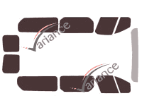 Tinted film kit Opel Vivaro (B) Long 5/6 doors (2014 - 2019) Tinted film kit Opel Vivaro (B) Long 5/6 doors (2014 - 2019)