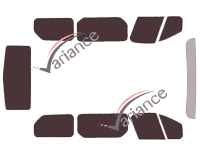 Tinted film kit Opel Vivaro (B) Short 4/5 doors (2014 - 2019) Tinted film kit Opel Vivaro (B) Short 4/5 doors (2014 - 2019)