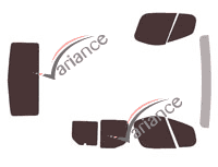 Tinted film kit Opel Vivaro (A) 4-door van (2002 - 2015) Tinted film kit Opel Vivaro (A) 4-door van (2002 - 2015)