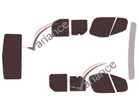Nissan PrimaStar Tinted Film Kit (1) 4-door van (2002 - 2015) Nissan PrimaStar Tinted Film Kit (1) 4-door van (2002 - 2015)