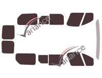 Tinted film kit Opel Vivaro (B) Short 5/6 doors (2014 - 2019) Tinted film kit Opel Vivaro (B) Short 5/6 doors (2014 - 2019)