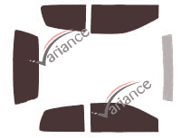 Tinted film kit Renault Twingo (1) 3 doors (1993 - 2007) Tinted film kit Renault Twingo (1) 3 doors (1993 - 2007)