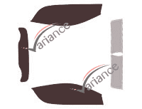 Kit de láminas tintadas Renault Wind CC 2 puertas (2010 - 2013)